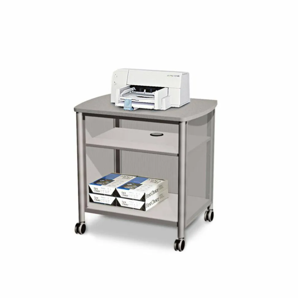 Safco Impromptu Machine Stand, 26 1/2"H x 26 1/4"W x 21"D, Gray