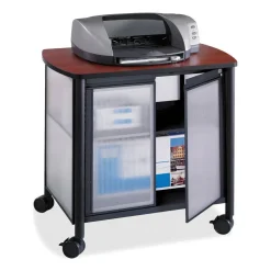 Safco Impromptu Machine Stand, Deluxe With Doors, 30 4/5