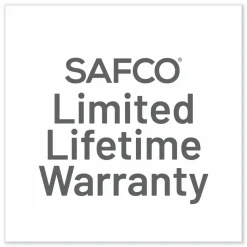 Safco Industrial Add-On Unit, Four-Shelf, 48w x 18d x 72h, Steel, Black