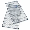 Safco Industrial Extra Shelf Pack, 36w x 24d x 1.5h, Steel, Black, 2/Pack