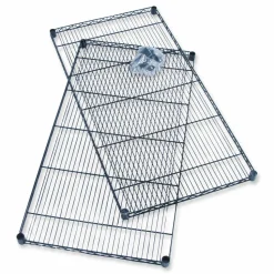 Safco Industrial Extra Shelf Pack, 36w x 18d x 1.5h Steel. Black, 2/Pack