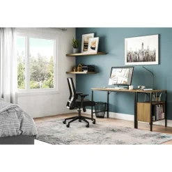 Safco Medina Deluxe Ergonomic Mesh High-Back Desk Chair, Black
