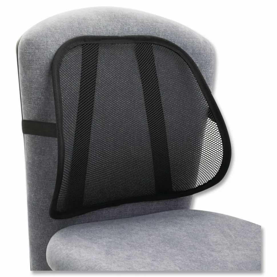 Safco Mesh Backrest, 17.5" x 3" x 15", Black