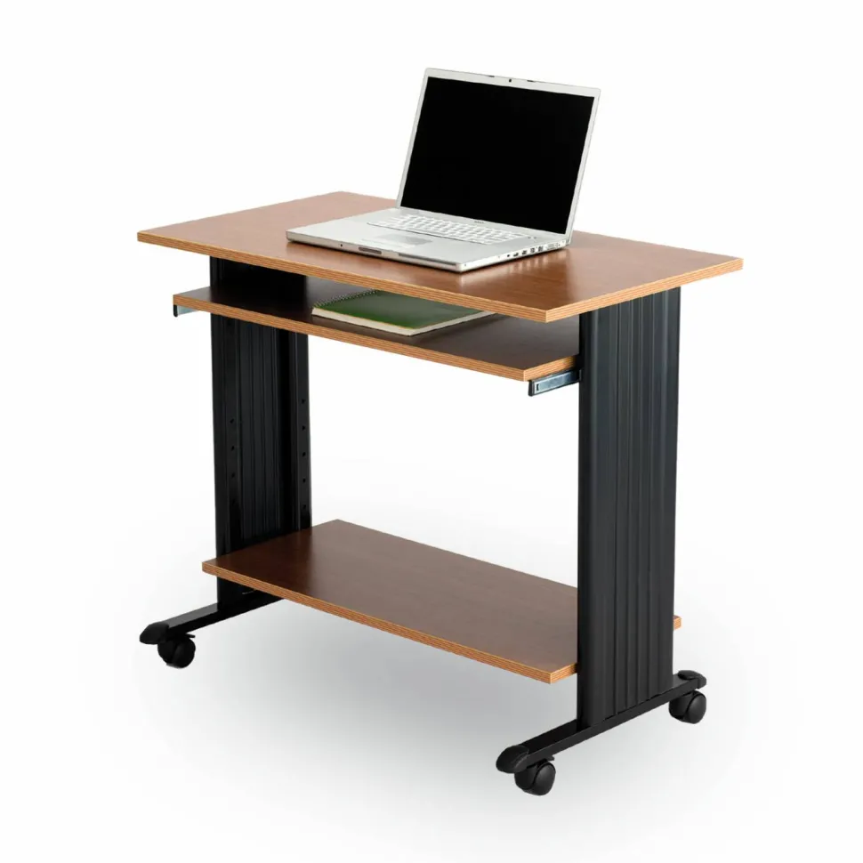 Safco Muv Standing Desk, 35.5" x 22" x 30.5", Cherry