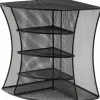Safco Onyx Mesh Corner Organizer, Six Sections, 15 x 11 x 13, Black