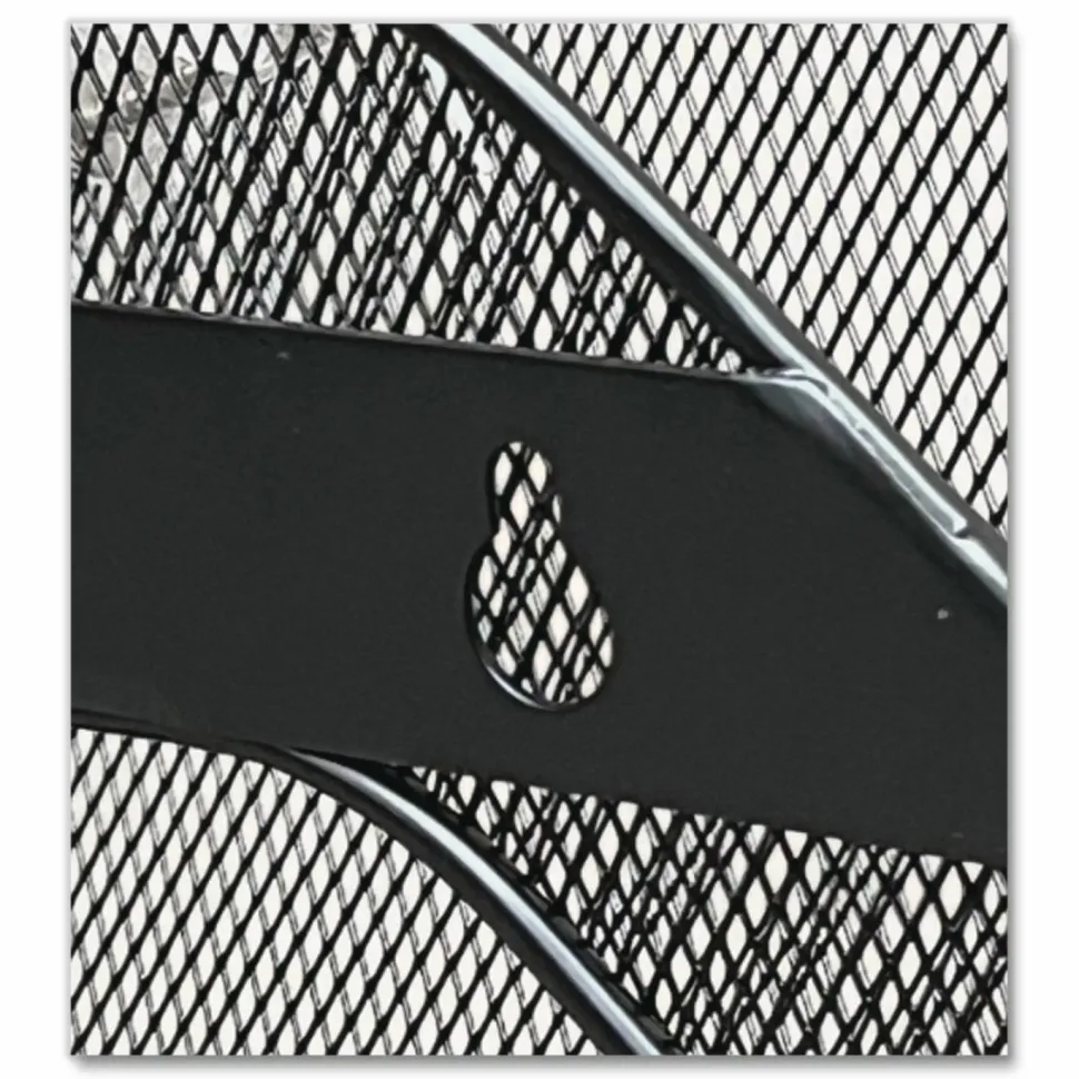 Safco Onyx Mesh Wall Pocket, Legal Size, Black