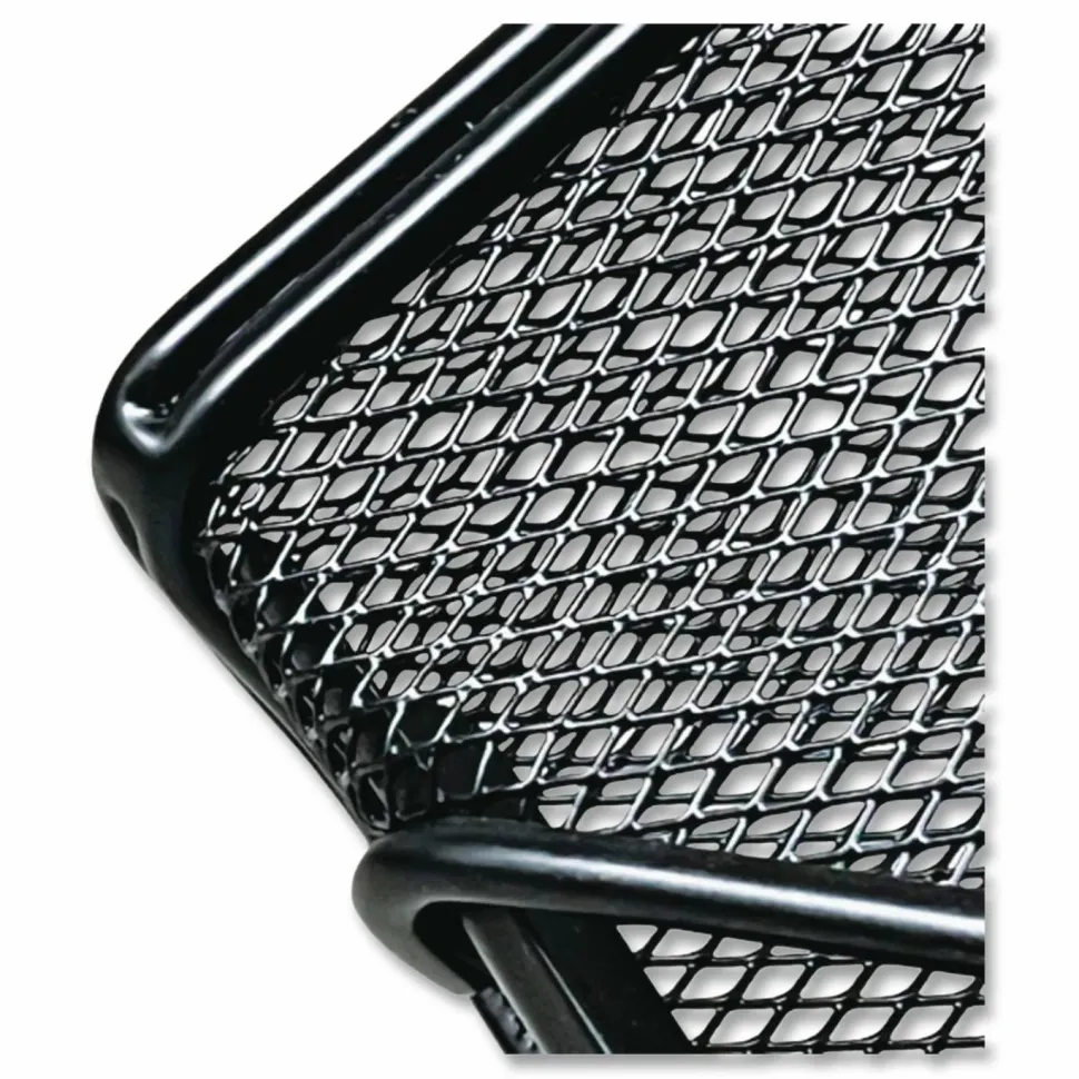 Safco Onyx Mesh Wall Pocket, Legal Size, Black