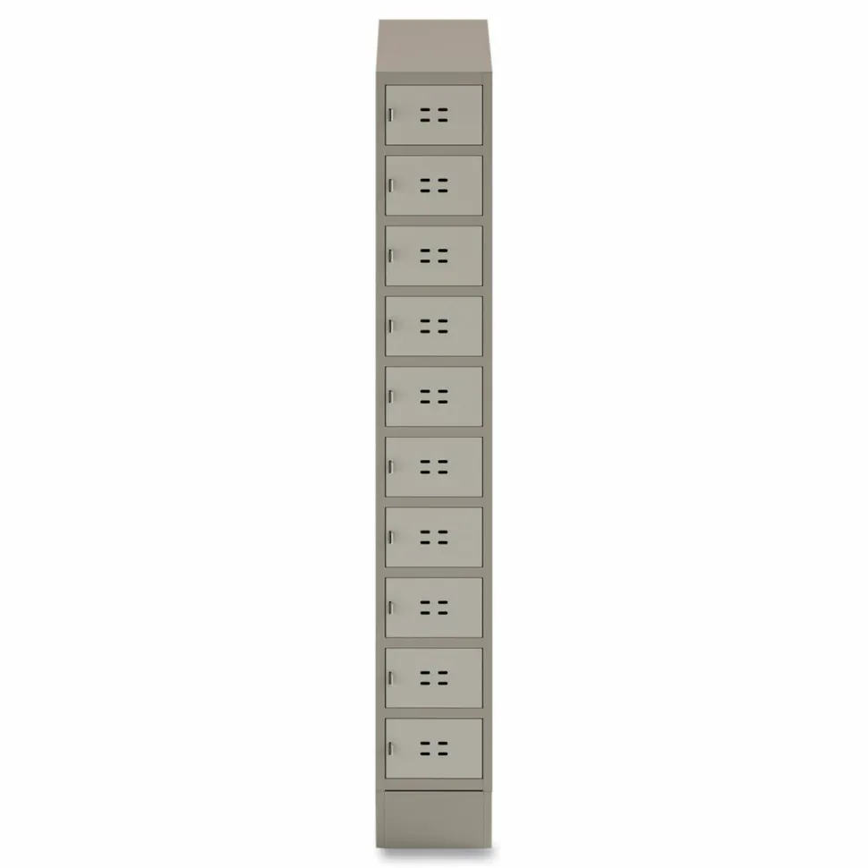 Safco Single Continuous Metal Locker Base Addition, 11.7w x 16d x 5.75h, Tan