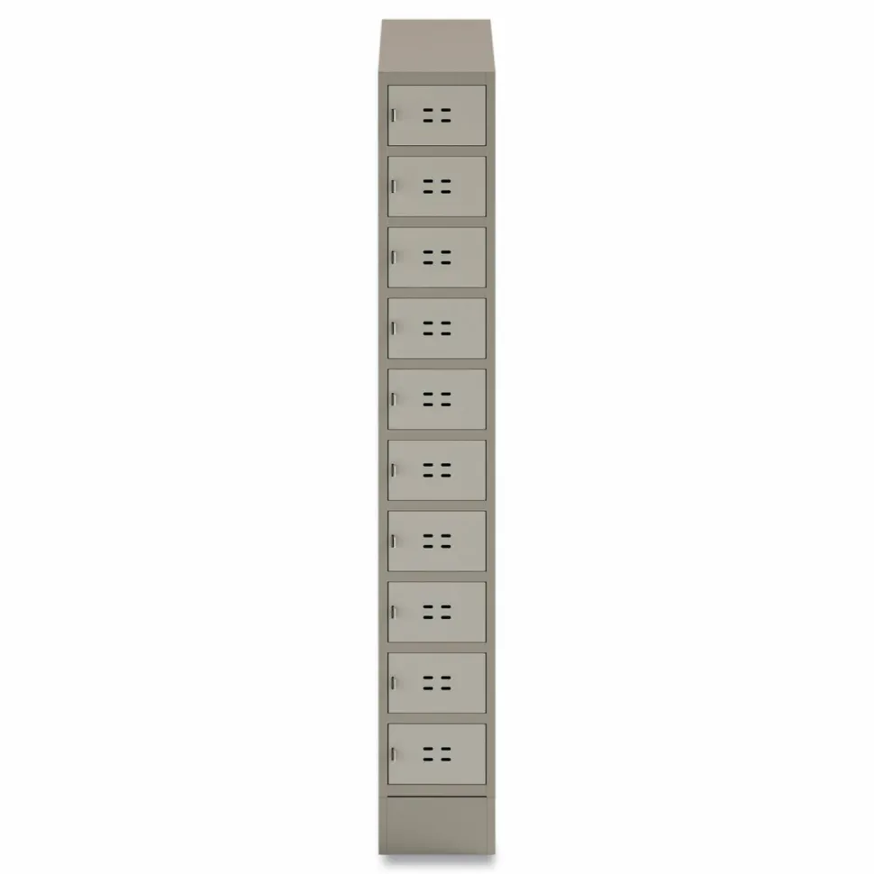 Safco Single Sloped Metal Locker Hood Addition, 12w x 18d x 6h, Tan