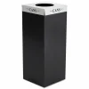 Safco Square-Fecta Lid, Cans, Silver