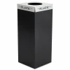 Safco Square-Fecta Lid, Plastic, Silver