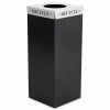 Safco Square-Fecta Lid, Recycle, 15.5w x 15.5d x 3h, Silver