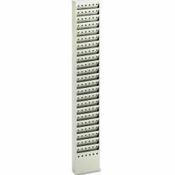 Safco Steel Magazine Rack, 23 Compartments, 10w x 4d x 65.5h, Gray
