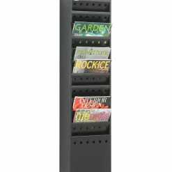 Safco Steel Magazine Rack, 11 Pockets, 36 1/4