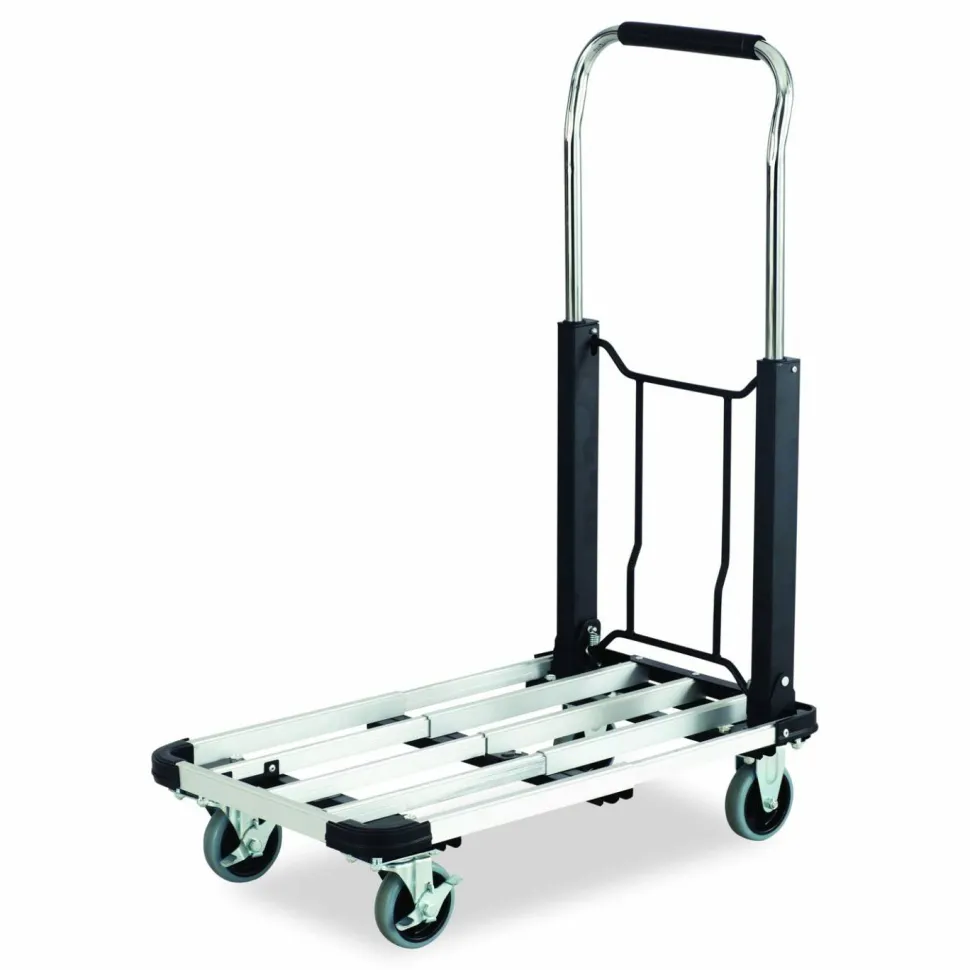 Safco Stow-Away Medium-Size Hand Truck, 275 Lb. Capacity, 7" Wheels