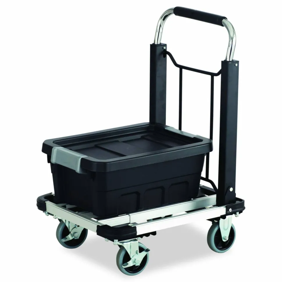 Safco Stow-Away Medium-Size Hand Truck, 275 Lb. Capacity, 7" Wheels