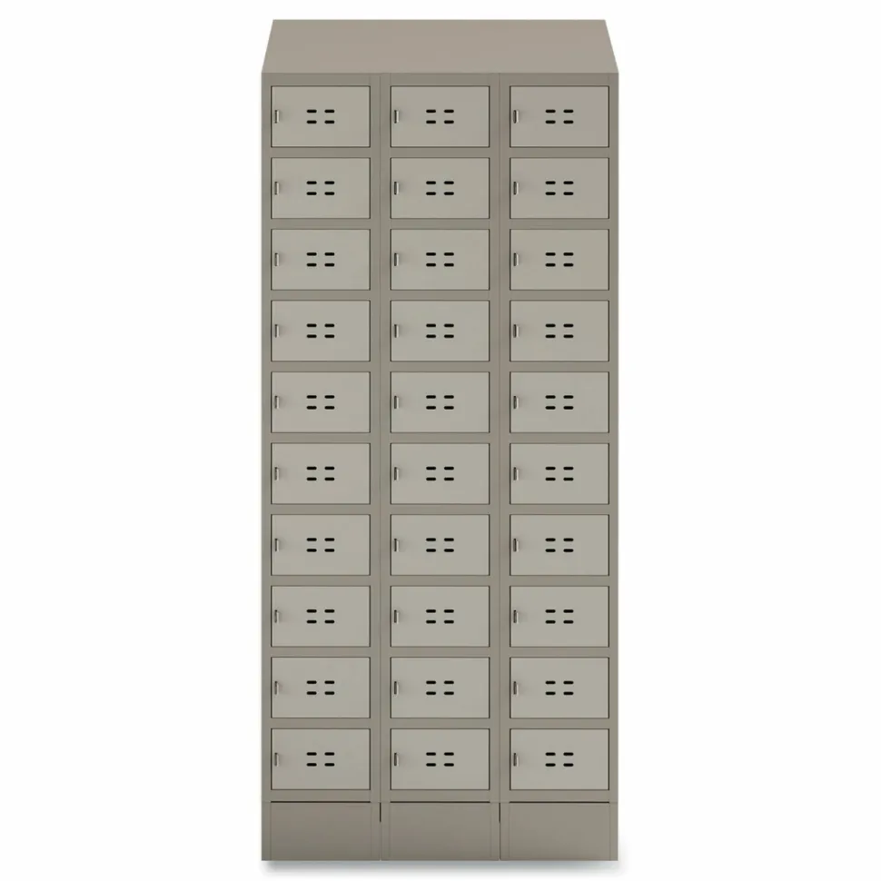 Safco Triple Continuous Metal Locker Base Addition, 35w x 16d x 5.75h, Tan