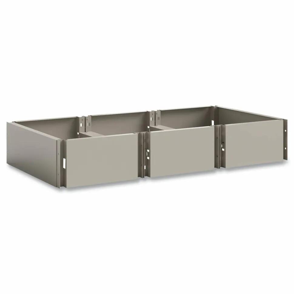 Safco Triple Continuous Metal Locker Base Addition, 35w x 16d x 5.75h, Tan
