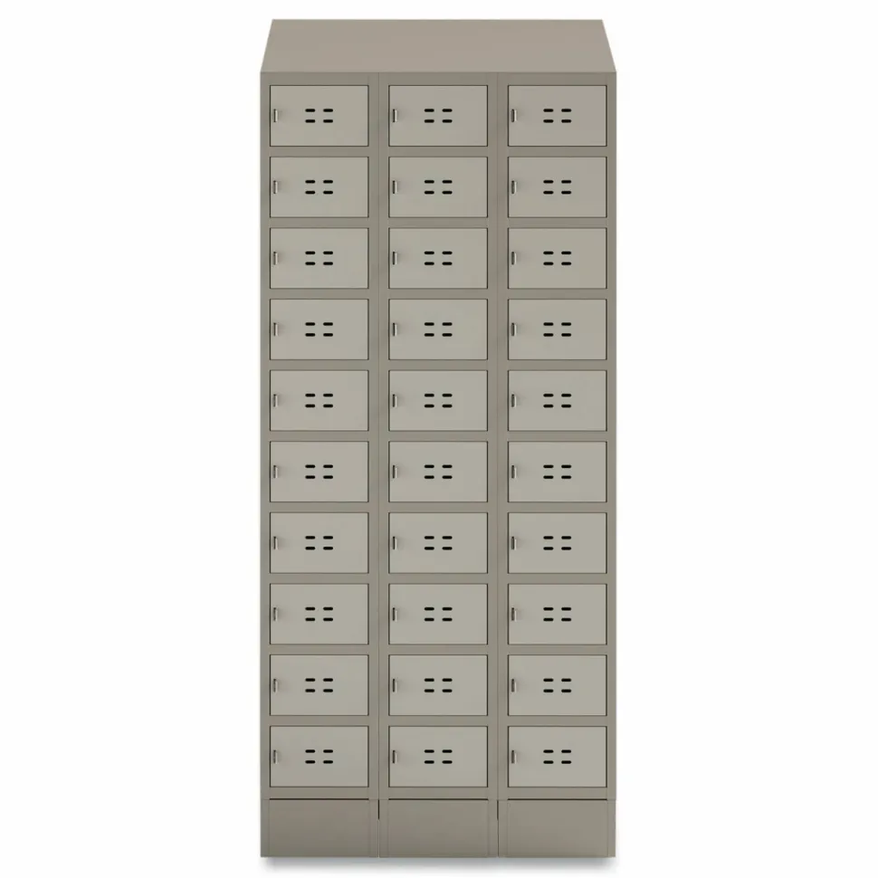 Safco Triple Sloped Metal Locker Hood Addition, 36w x 18d x 6h, Tan