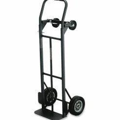 Safco Tuff Truck Convertible Hand Truck, 400-500 Lb. Capacity, 8" Wheel, Black