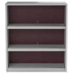Safco ValueMate Economy Bookcase, Three-Shelf, 31.75w x 13.5d x 41h, Gray