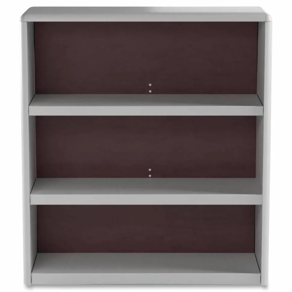Safco ValueMate Economy Bookcase, Three-Shelf, 31.75w x 13.5d x 41h, Gray