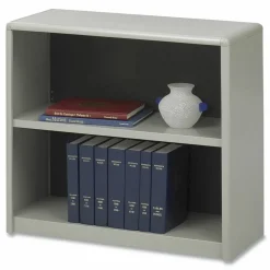 Safco ValueMate Economy Bookcase, Two-Shelf, 31.75w x 13.5d x 28h, Gray