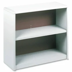 Safco ValueMate Economy Bookcase, Two-Shelf, 31.75w x 13.5d x 28h, Gray