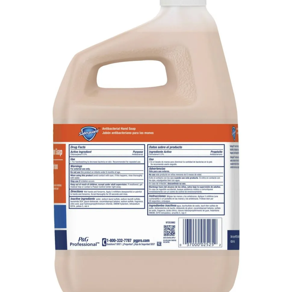Safeguard Professional Antibacterial Liquid Hand Soap, Light Scent, 1 gal, 2/Carton