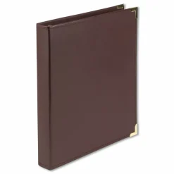Samsill Classic Collection Ring Binder, 3 Rings, 1" Capacity, 11 x 8.5, Burgundy