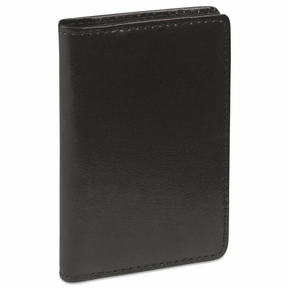 Samsill Regal Carrying Case (Wallet) Business Card - Black