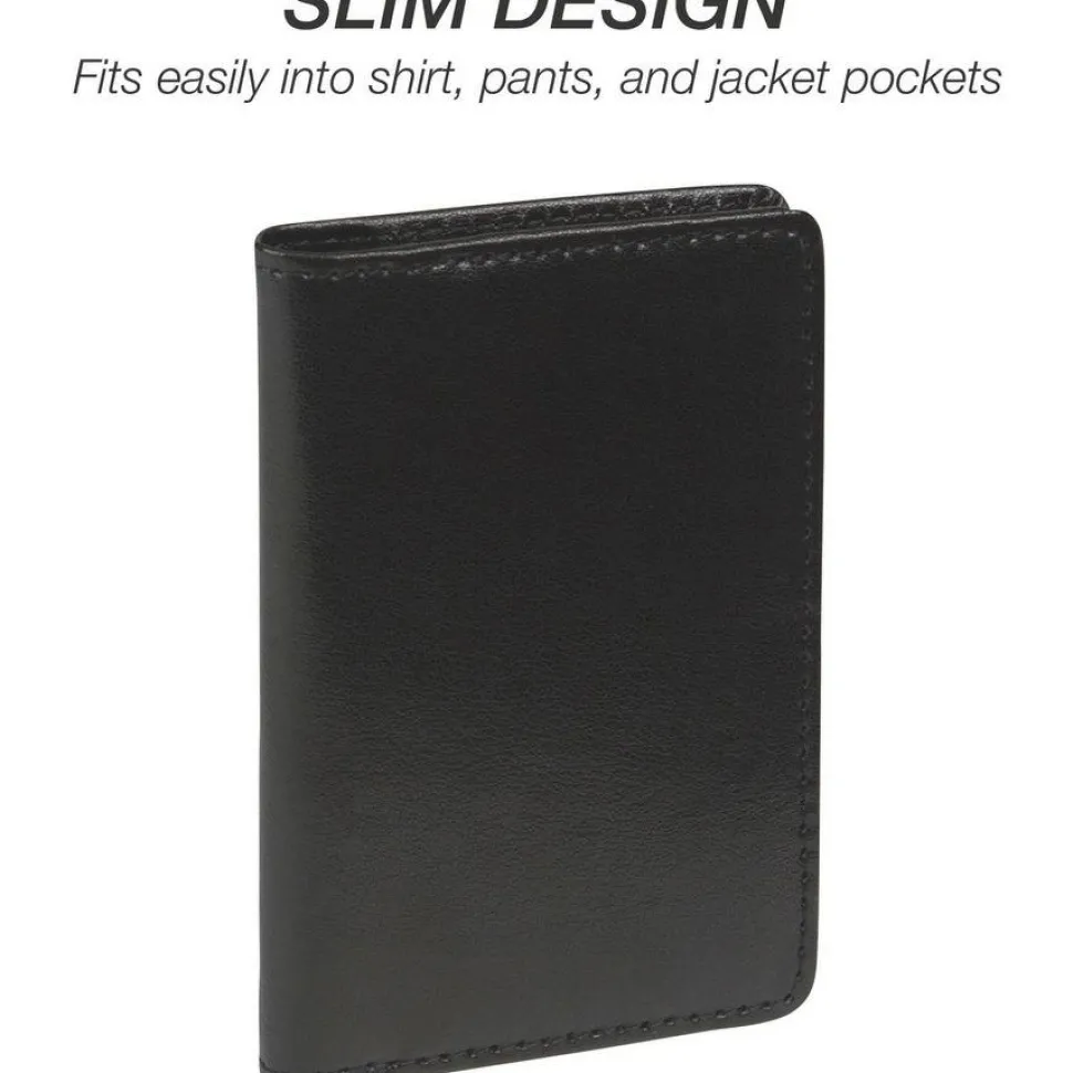 Samsill Regal Carrying Case (Wallet) Business Card - Black