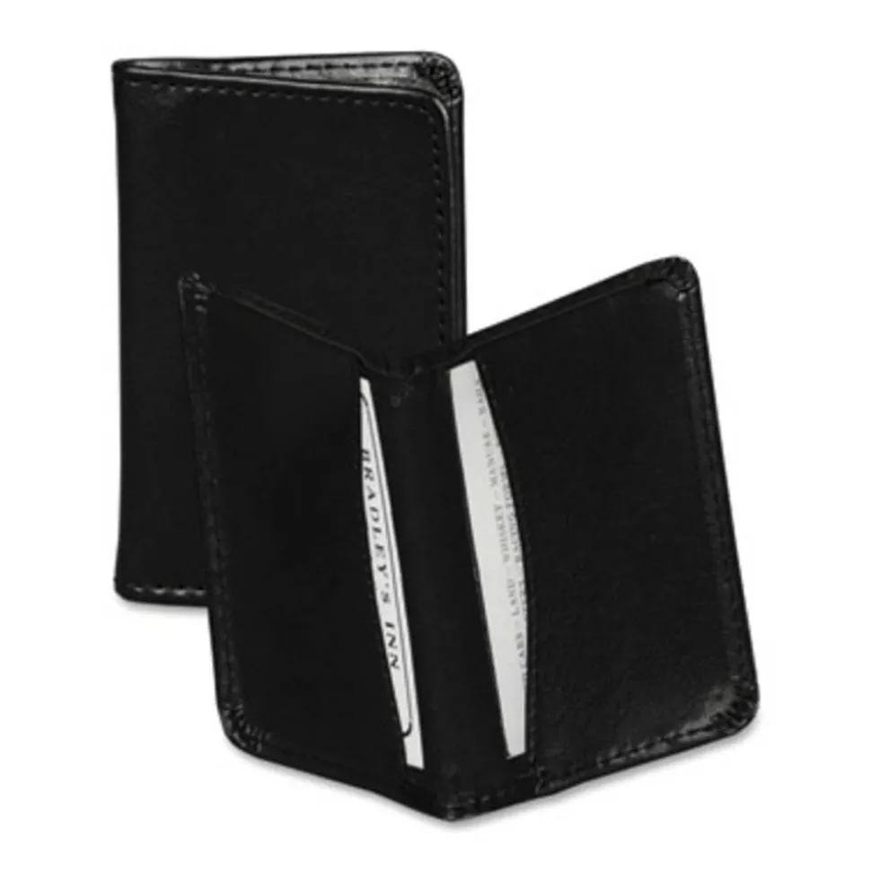 Samsill Regal Carrying Case (Wallet) Business Card - Black