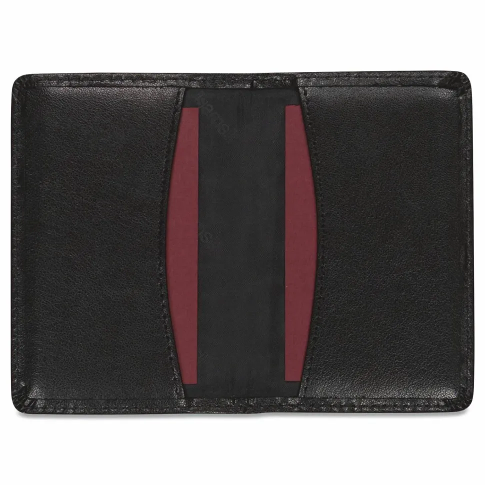 Samsill Regal Carrying Case (Wallet) Business Card - Black