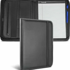 Samsill Vinyl Pad Holder, 8 1/2" x 11", Black