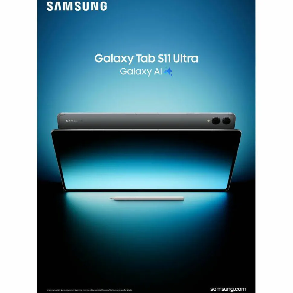 Samsung Galaxy Tab S11 Ultra SM-X930 Tablet - 14.6" WQXGA+ - MediaTek Dimensity 9400+ (MT6991) Octa-core - 12 GB - 256 GB Storage - Android 16 - Gray