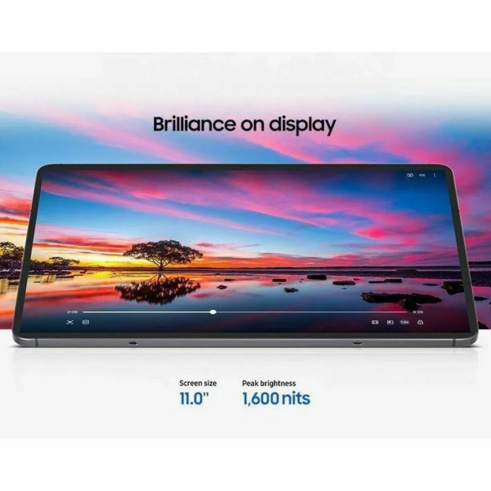Samsung Galaxy Tab S11 SM-X730 Tablet - 11" WQXGA - MediaTek Dimensity 9400+ (MT6991) Octa-core - 12 GB - 256 GB Storage - Android 16 - Gray