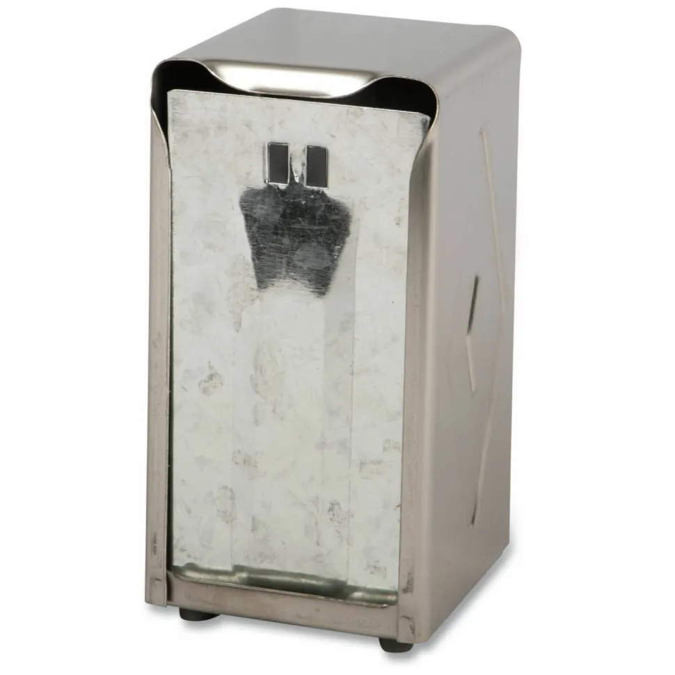 San Jamar Tabletop Napkin Dispenser, Tall Fold, 3.75 x 4 x 7.5, Chrome