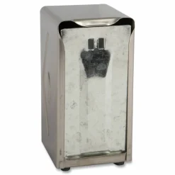 San Jamar Tabletop Napkin Dispenser, Tall Fold, 3.75 x 4 x 7.5, Chrome