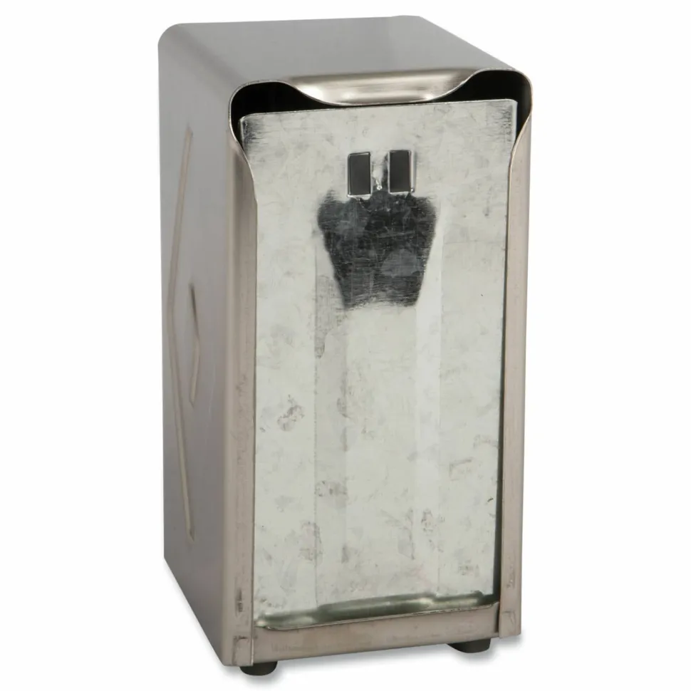 San Jamar Tabletop Napkin Dispenser, Tall Fold, 3.75 x 4 x 7.5, Chrome