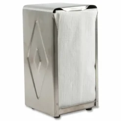 San Jamar Tabletop Napkin Dispenser, Tall Fold, 3.75 x 4 x 7.5, Chrome