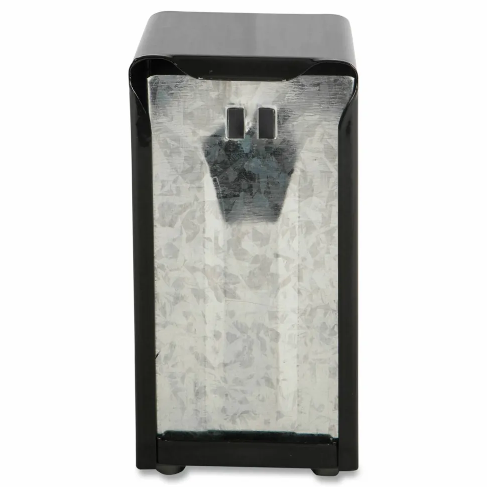San Jamar Tabletop Napkin Dispenser, Tall Fold, 3.75 x 4 x 7.5, Black