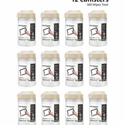 Sani Professional PDI Easy Screen Cleaning Wipes, 1-Ply, 9 x 6, Unscented, White, 70/Pack