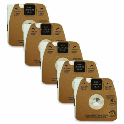 Sanitaire Style MM Allergen Vacuum Bags, 1-1/4" x 8", White, Pack Of 5 Bags