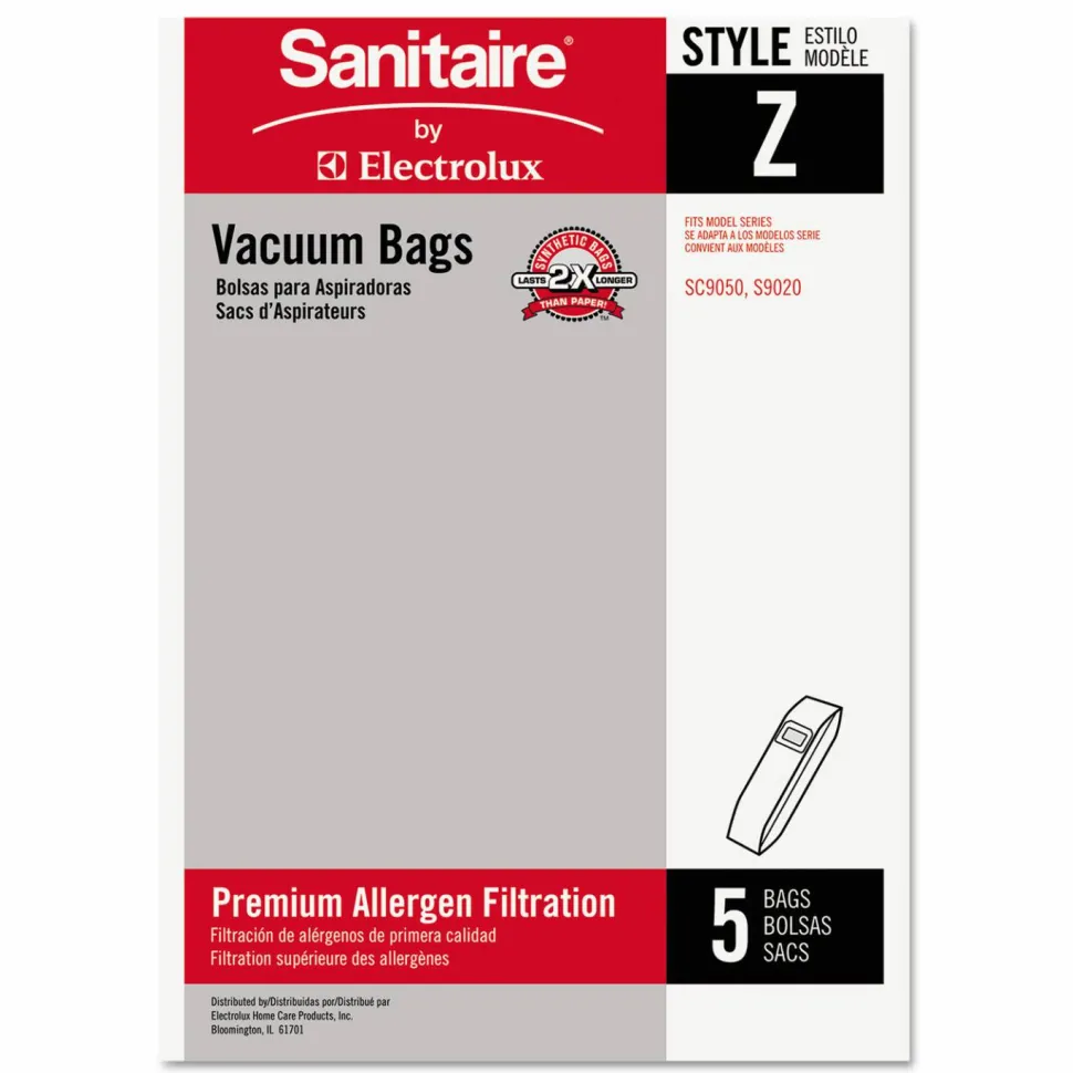 Sanitaire Style Z Vacuum Bags, 5/Pack, 10 Packs/Carton