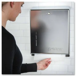 San Jamar C-Fold/Multifold Towel Dispenser, 14 3/4