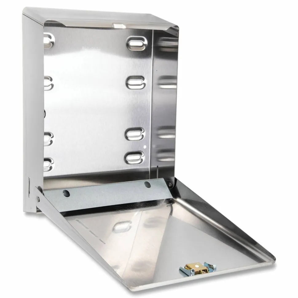 San Jamar C-Fold/Multifold Towel Dispenser, 11.38 x 4 x 14.75, Stainless Steel