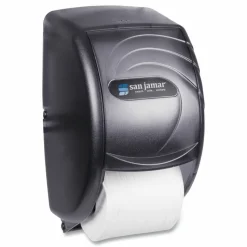 San Jamar Duett Standard Bath Tissue Dispenser, Oceans, 7.5 x 7 x 12.75, Transparent Black Pearl