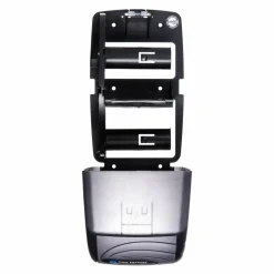 San Jamar Duett Standard Bath Tissue Dispenser, Oceans, 7.5 x 7 x 12.75, Transparent Black Pearl