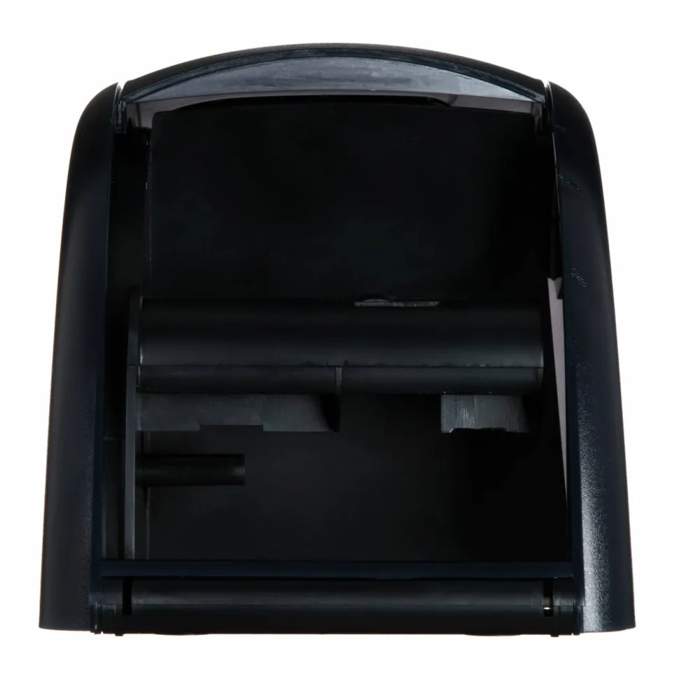 San Jamar Duett Standard Bath Tissue Dispenser, Oceans, 7.5 x 7 x 12.75, Transparent Black Pearl